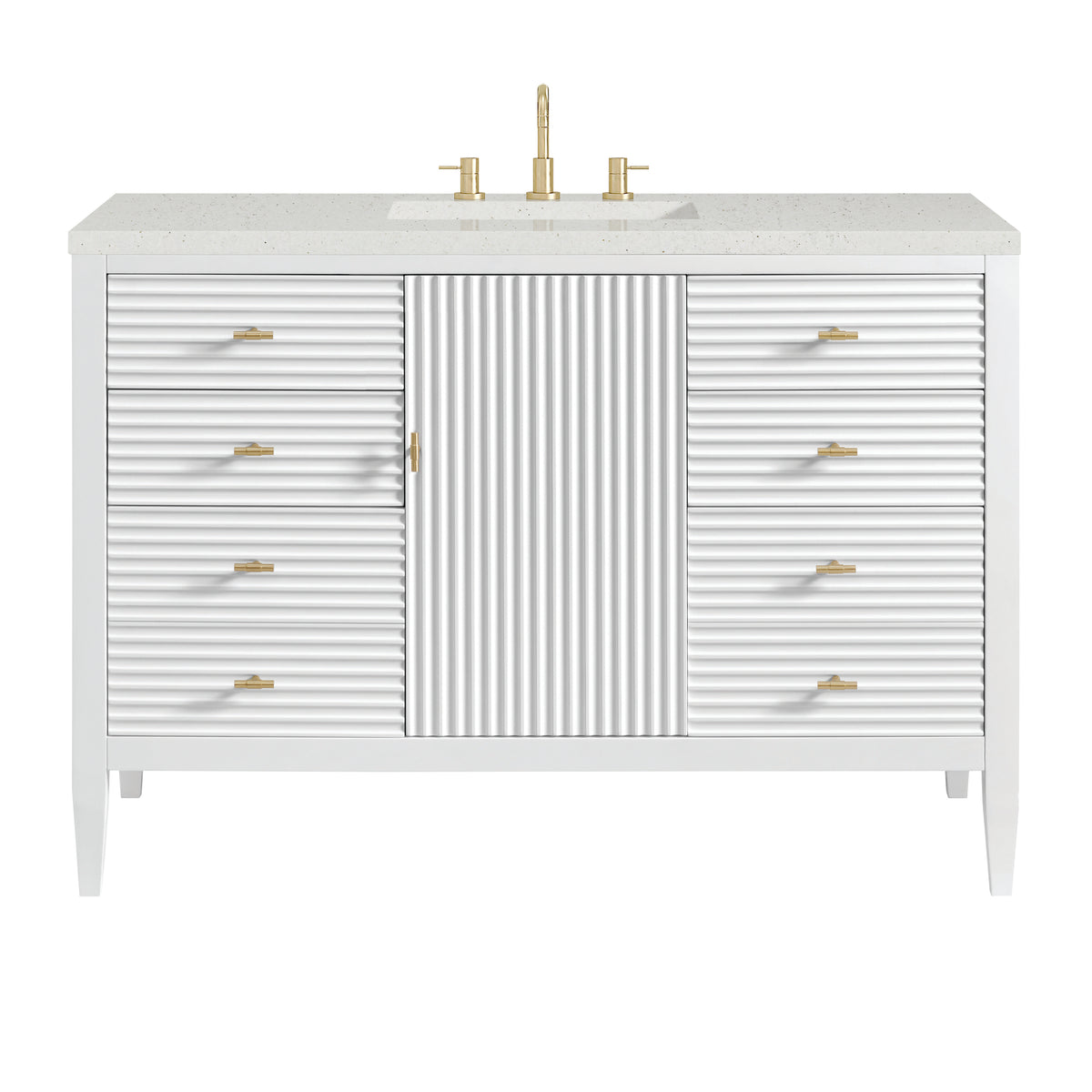 James Martin Myrrin 48" Single Bathroom Vanity, Bright White, view 27
