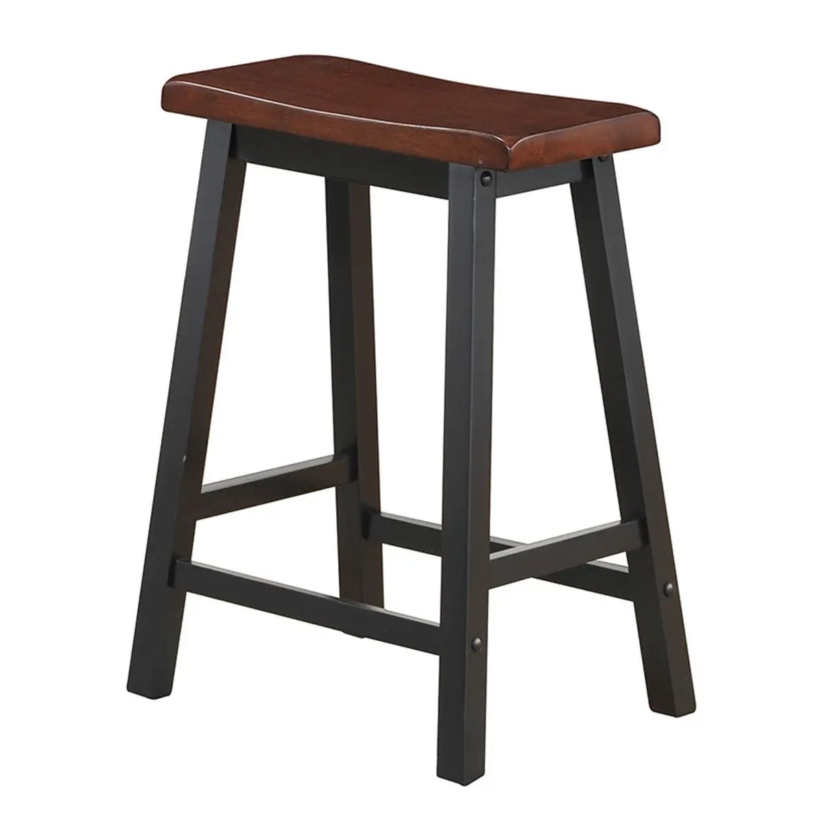24 Inch Height Set of 2 Home Kitchen Dining Room Bar Stools by DirectDeals