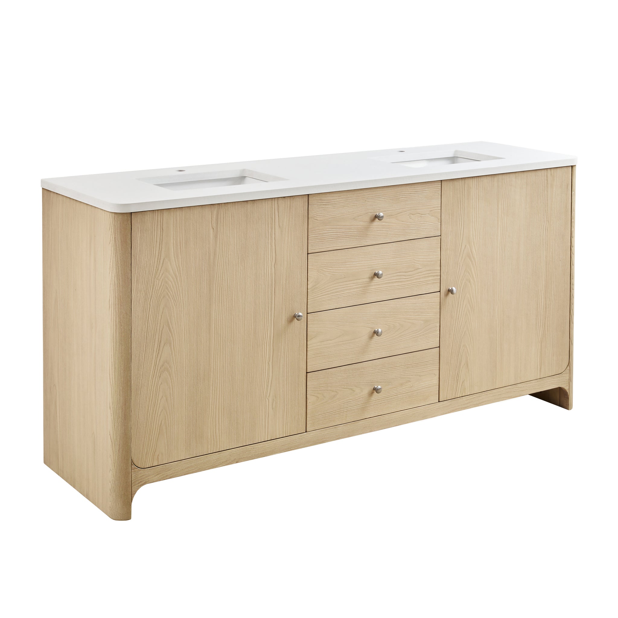 James Martin Gracyn 72" Double Bathroom Vanity, Coastal Driftwood by James Martin