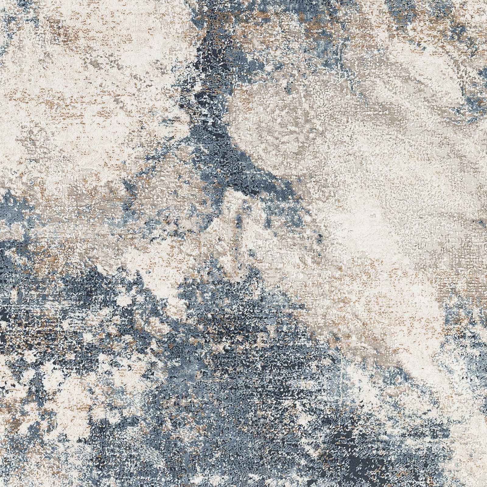 Napierville Blue Marble Rug by Boutique Rugs