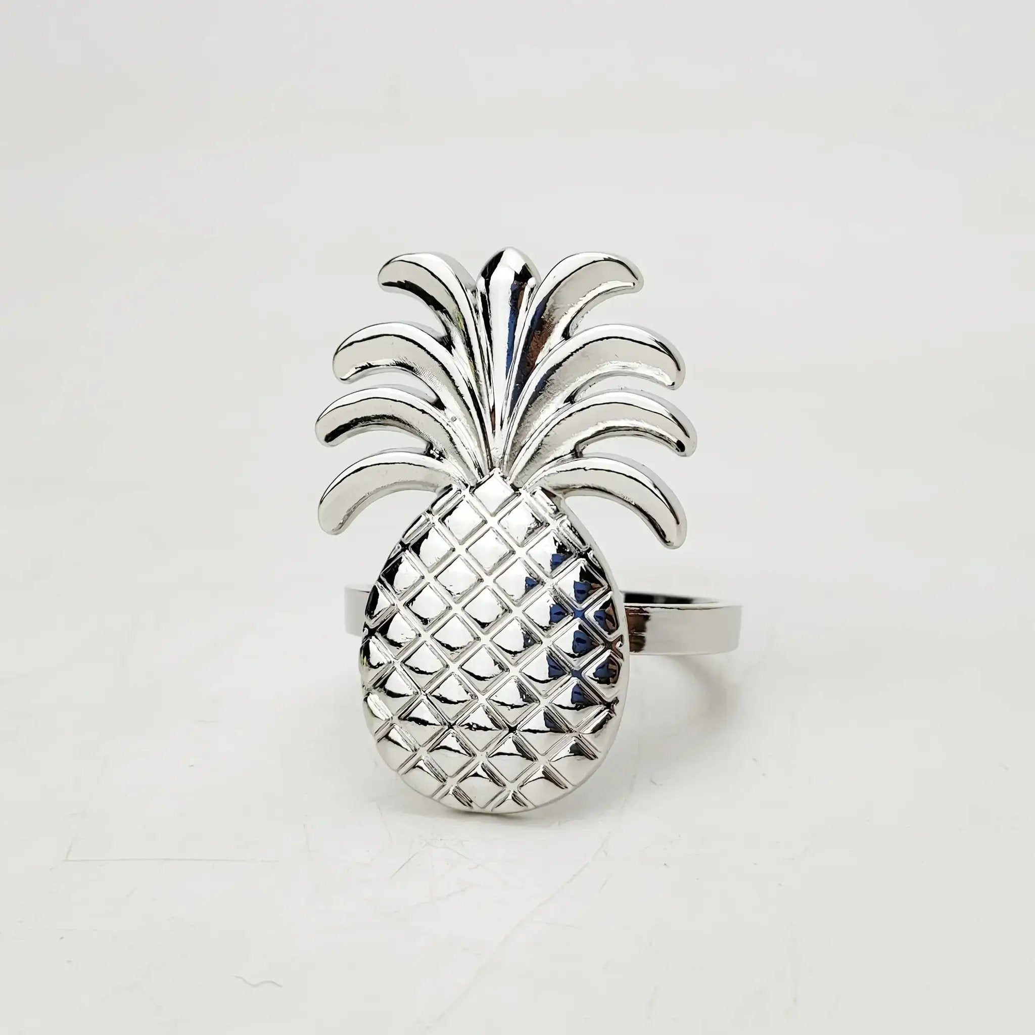 Napkin Rings - Golden Zinc Alloy Pineapple by House Of Avana