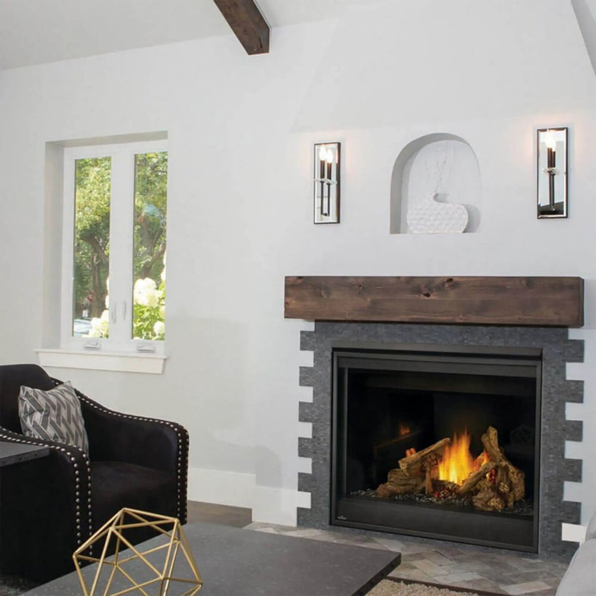 Napoleon Ascent 42 42-Inch Direct Vent Electronic Ignition Fireplace With Back-Up Control System [B42N/PTRE] (SAK96214) by SAKSBY WHOLESALE