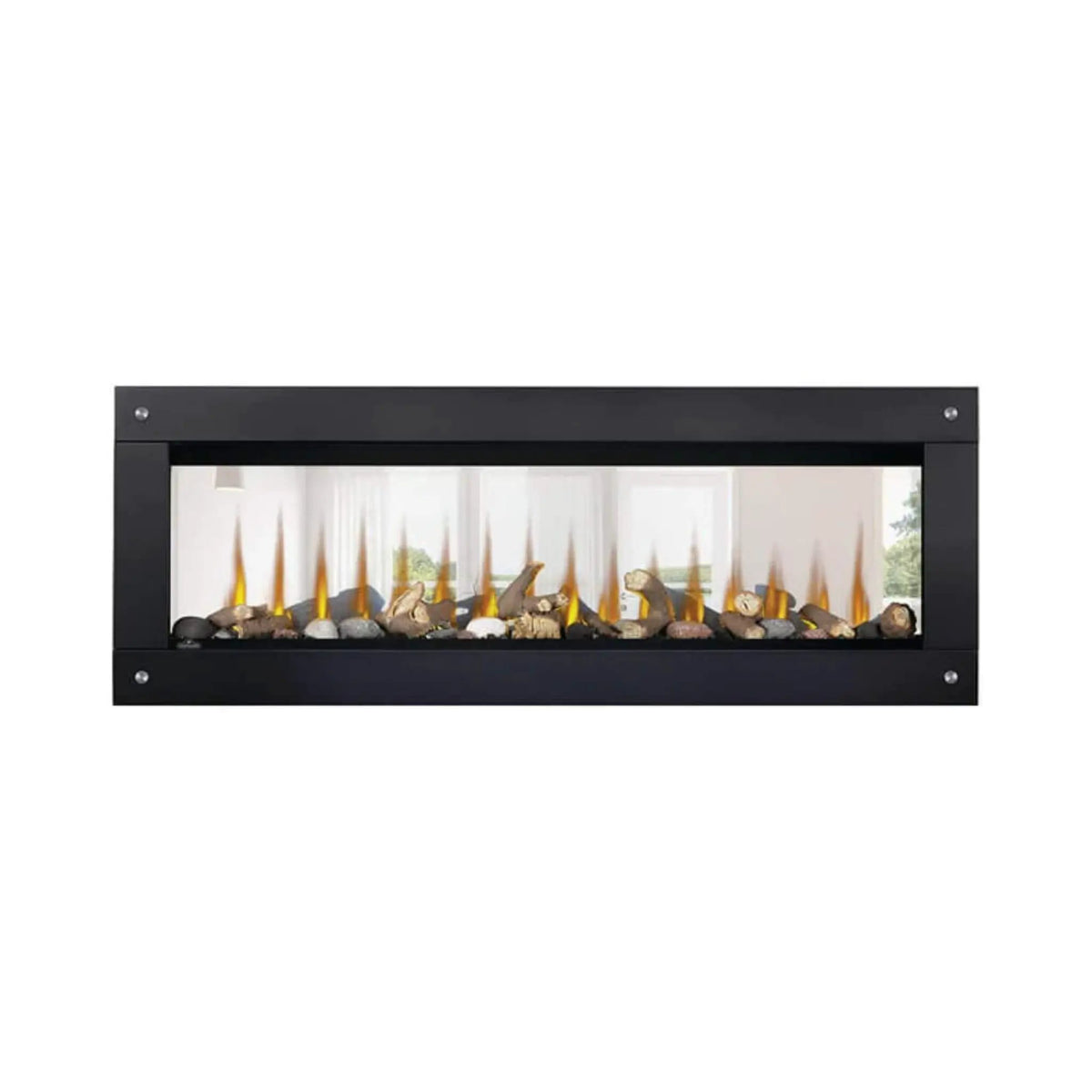 Napoleon Clearion Elite 60-Inch Fully Recessed See Thru Wall Mounted Electric Fireplace [NEFBD60HE] (SAK31716) by SAKSBY WHOLESALE