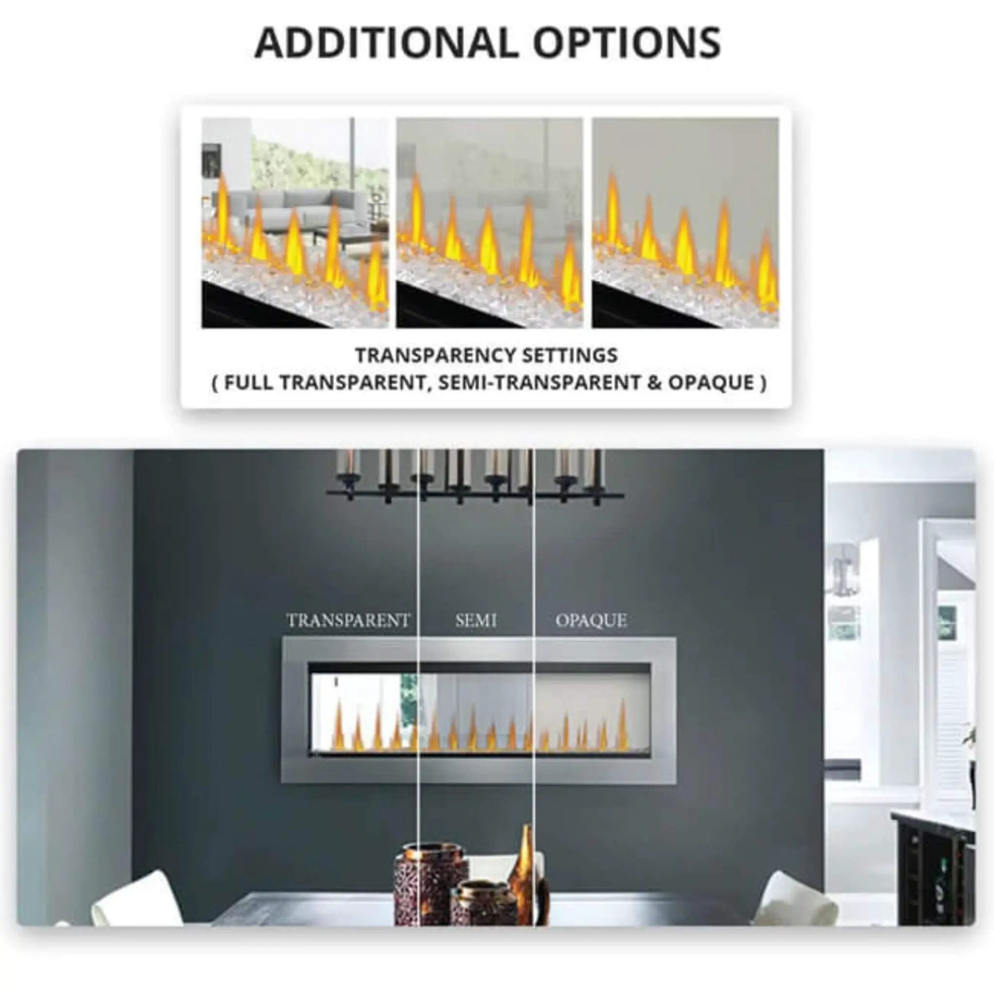 Napoleon Clearion Elite 60-Inch Fully Recessed See Thru Wall Mounted Electric Fireplace [NEFBD60HE] (SAK31716) by SAKSBY WHOLESALE