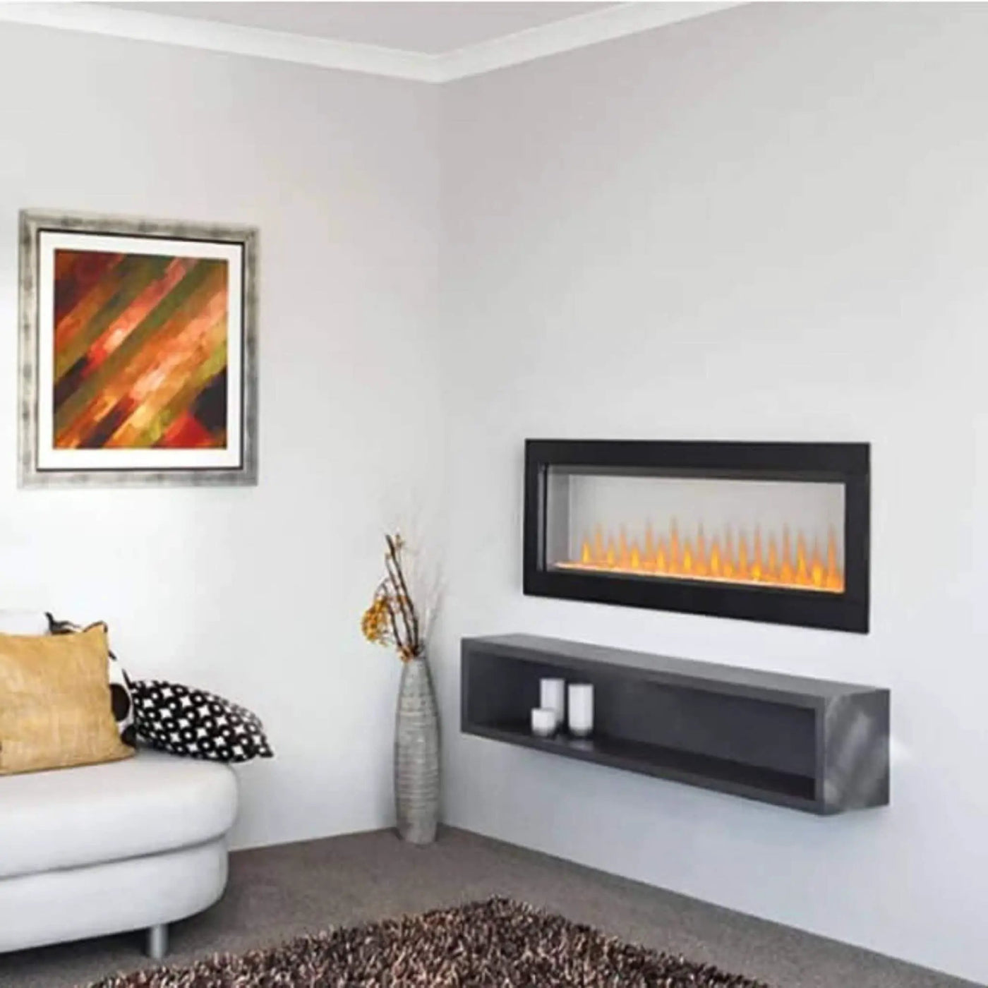 Napoleon Clearion Elite 60-Inch Fully Recessed See Thru Wall Mounted Electric Fireplace [NEFBD60HE] (SAK31716) by SAKSBY WHOLESALE