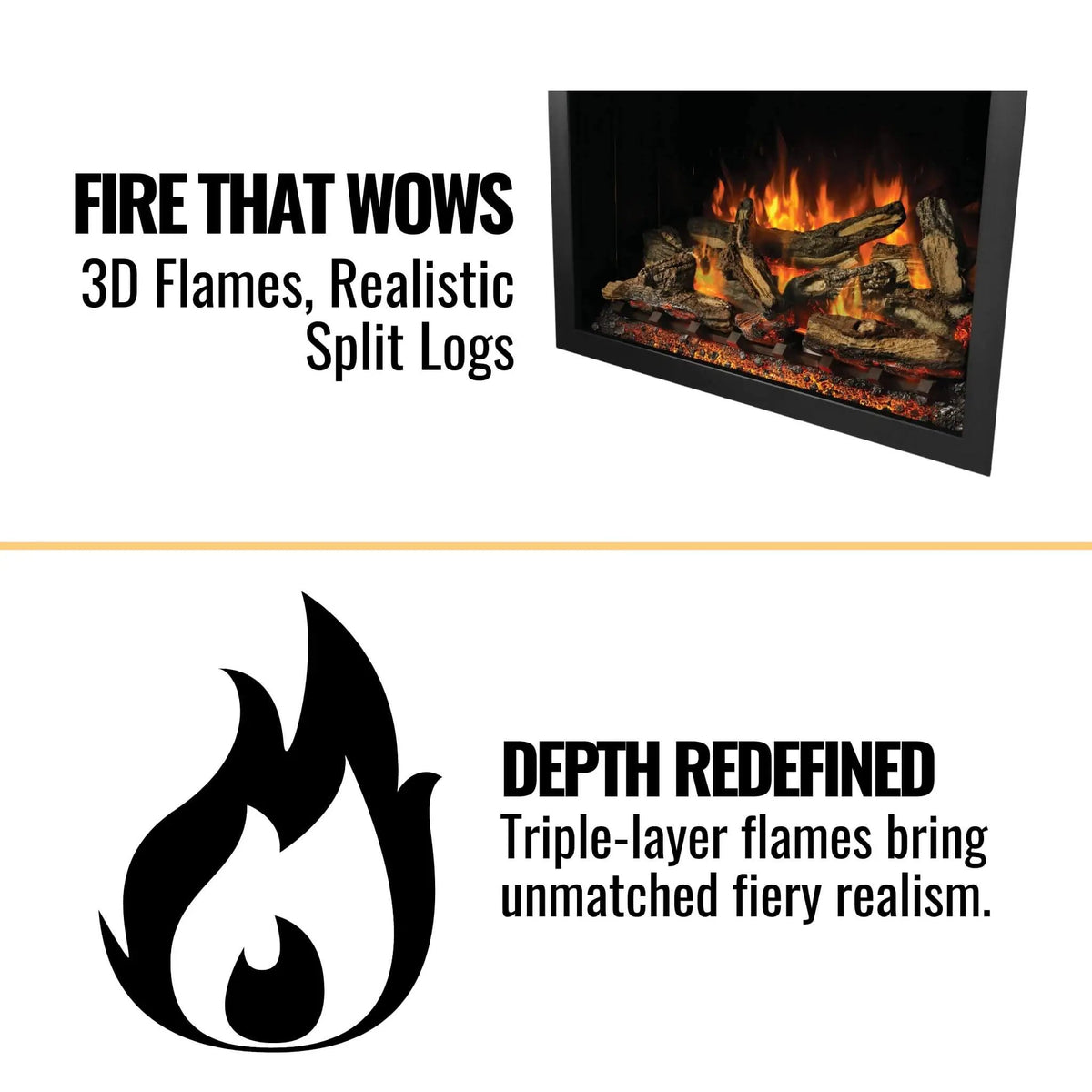Napoleon Elevation Built-In Electric Fireplace [NEFB36/42H-MF] (SAK25428) by SAKSBY WHOLESALE