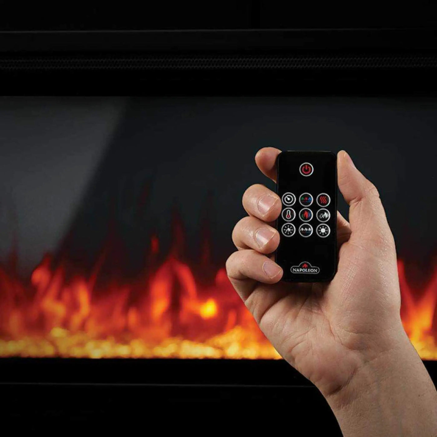 Napoleon Entice Wall-Hanging Electric Fireplace With Multi-Function Remote Control (SAK74519) by SAKSBY WHOLESALE