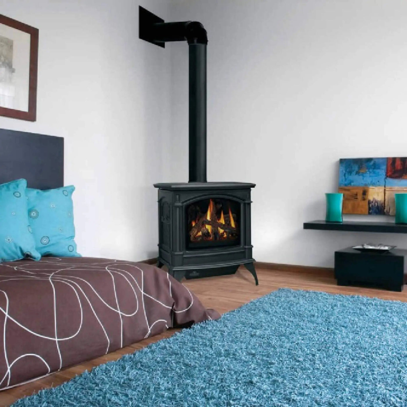 Napoleon Knightsbridge 60 Majolica Brown 27-Inch Natural Gas Stove With Flame And Heat Adjustment [GDS60-1NNSB] (SAK14738) by SAKSBY WHOLESALE