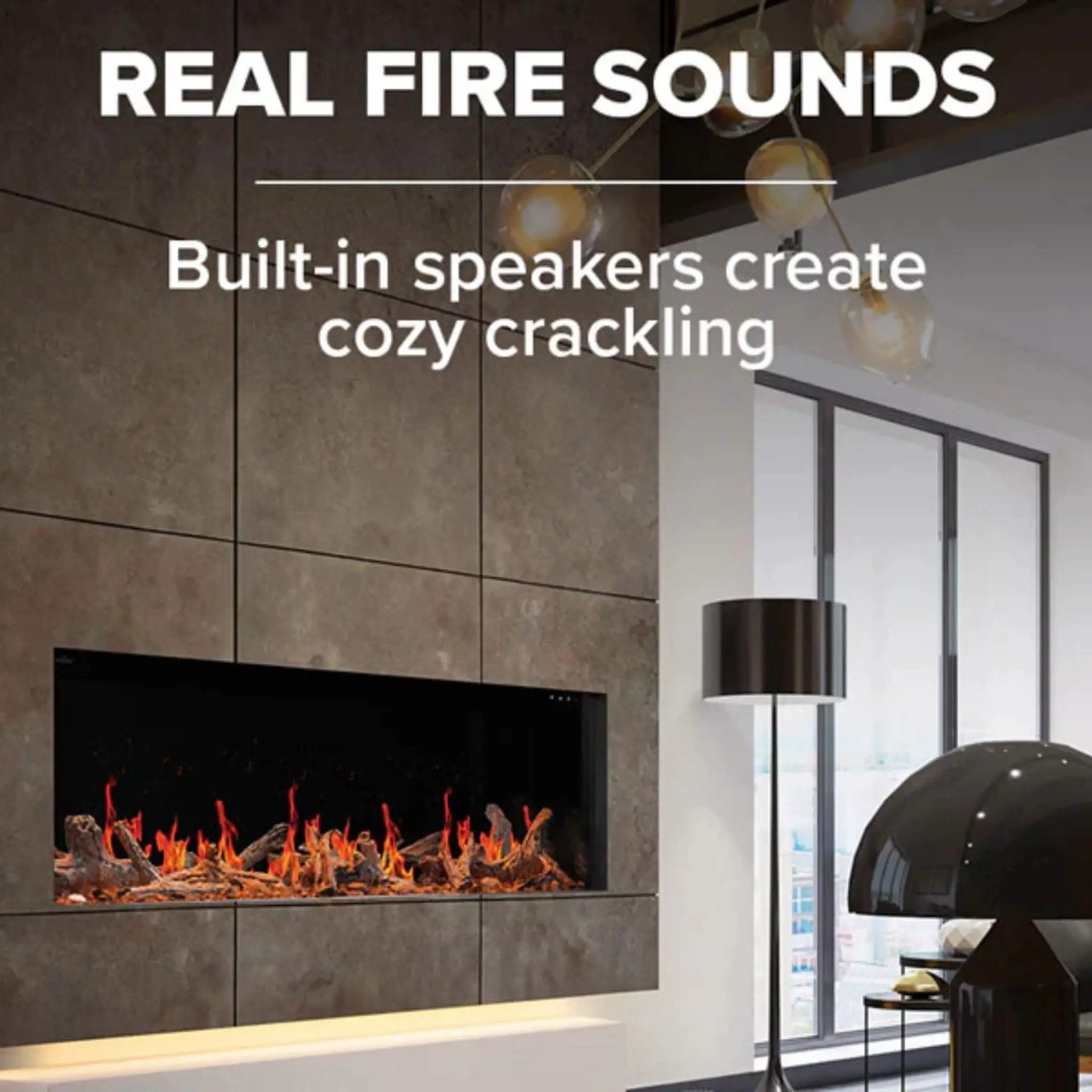 Napoleon Luminex 65-Inch LCD Built-In Electric Fireplace With Remote Control [NEFL65LCD-3SV] (SAK83665) by SAKSBY WHOLESALE