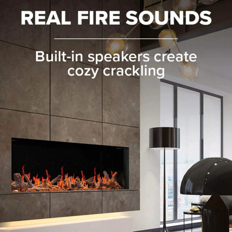 Napoleon Luminex 65-Inch LCD Built-In Electric Fireplace With Remote Control [NEFL65LCD-3SV] (SAK83665) by SAKSBY WHOLESALE
