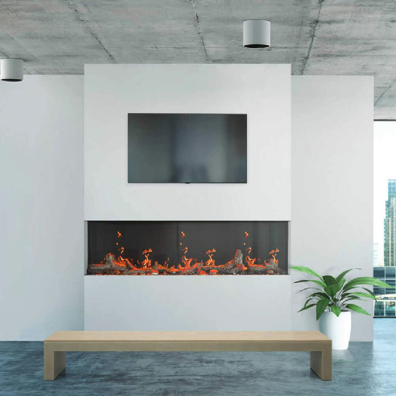 Napoleon Luminex 65-Inch LCD Built-In Electric Fireplace With Remote Control [NEFL65LCD-3SV] (SAK83665) by SAKSBY WHOLESALE