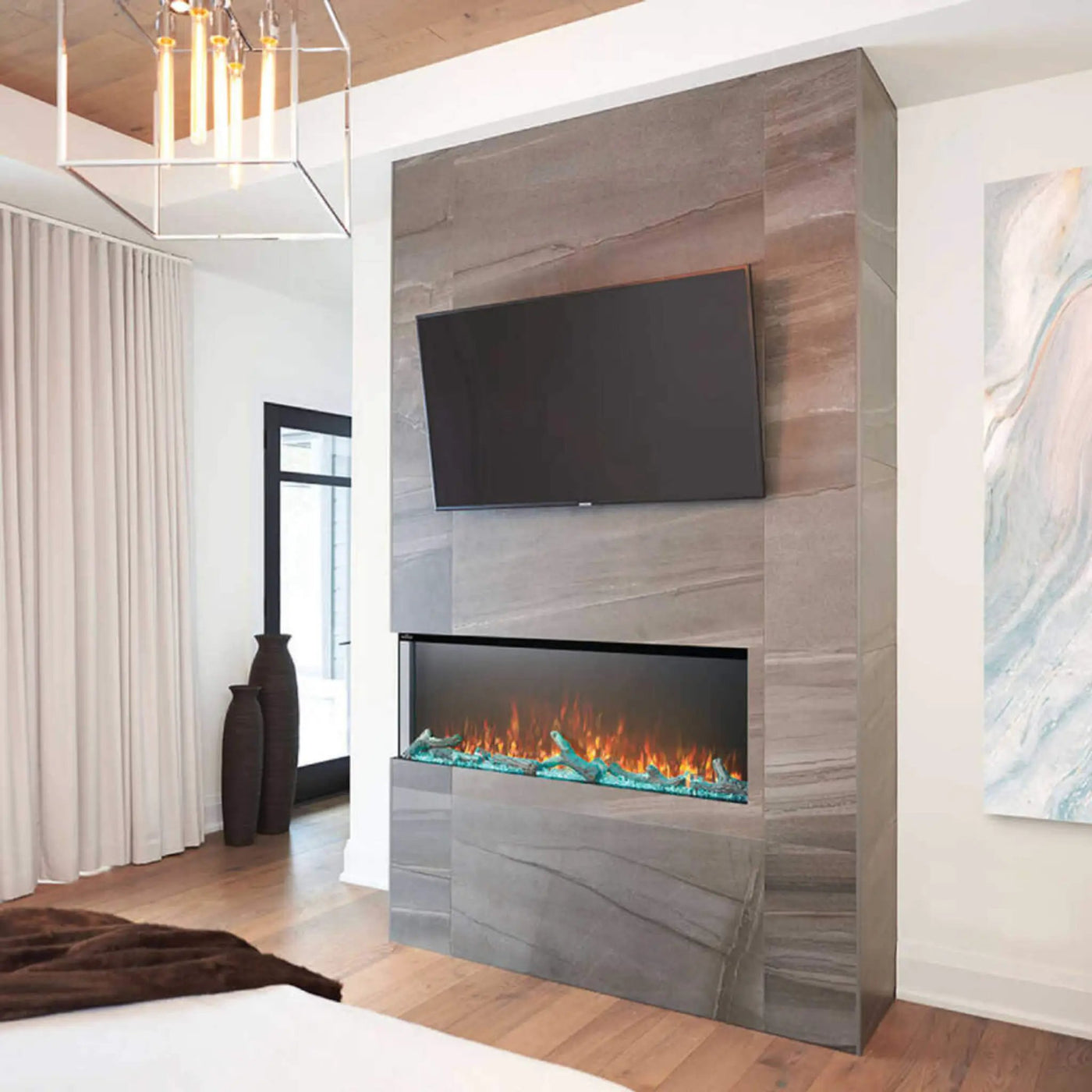Napoleon Trivista 3 Sided Built-In Electric Linear Fireplace [NEFB50H/60H-3SV] (SAK32567) by SAKSBY WHOLESALE