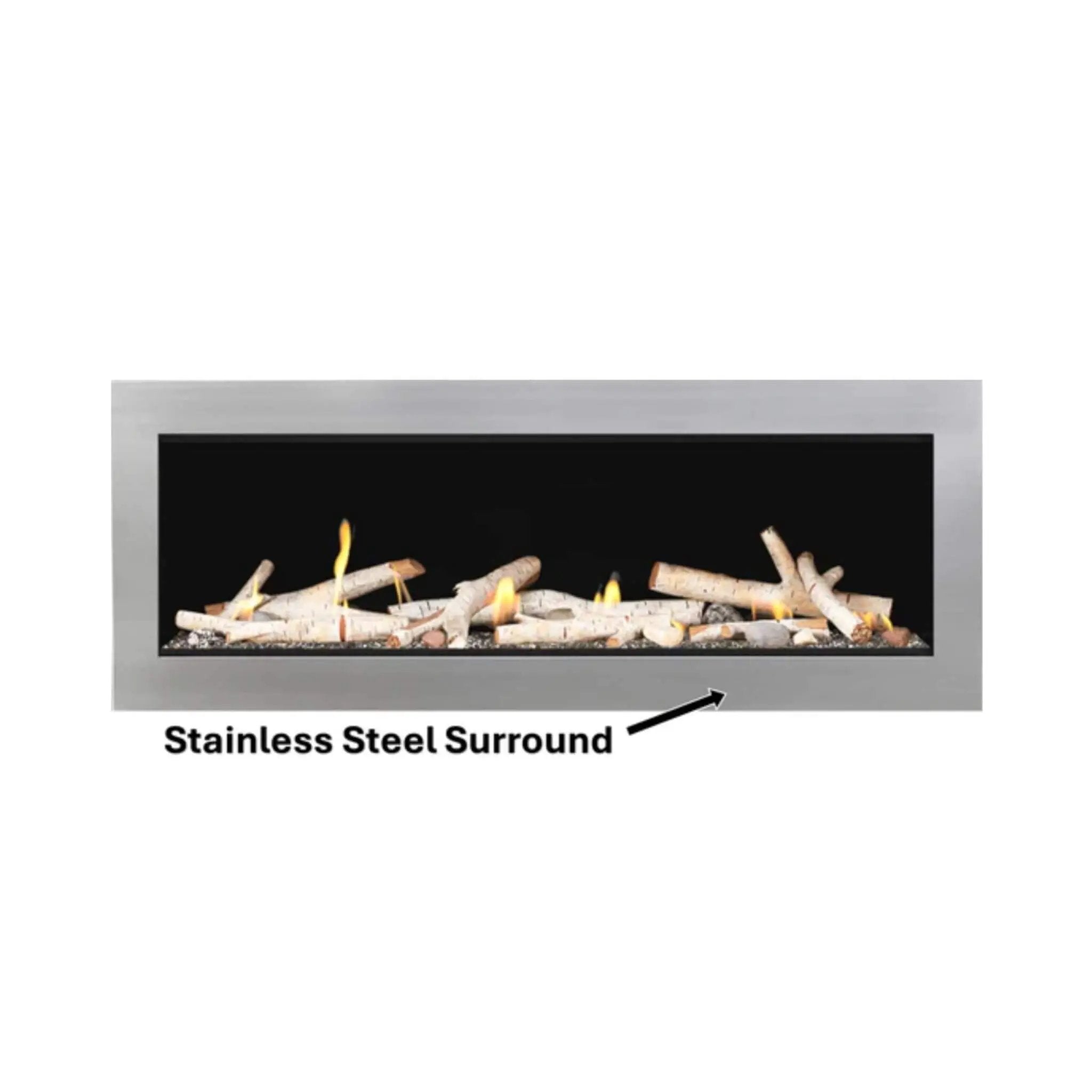 Napoleon Vector 50 Single-Sided 65-Inch Direct Vent Electronic Natural Gas Fireplace With Night Light System [LV50N-2] (SAK29481) by SAKSBY WHOLESALE