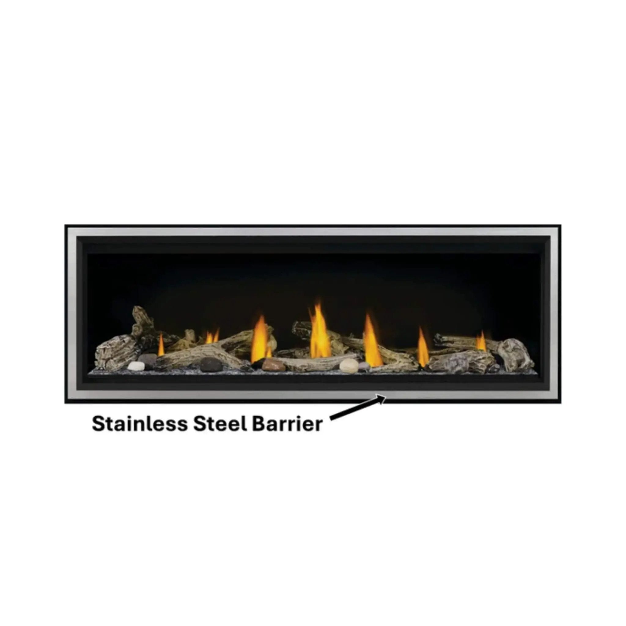 Napoleon Vector 50 Single-Sided 65-Inch Direct Vent Electronic Natural Gas Fireplace With Night Light System [LV50N-2] (SAK29481) by SAKSBY WHOLESALE