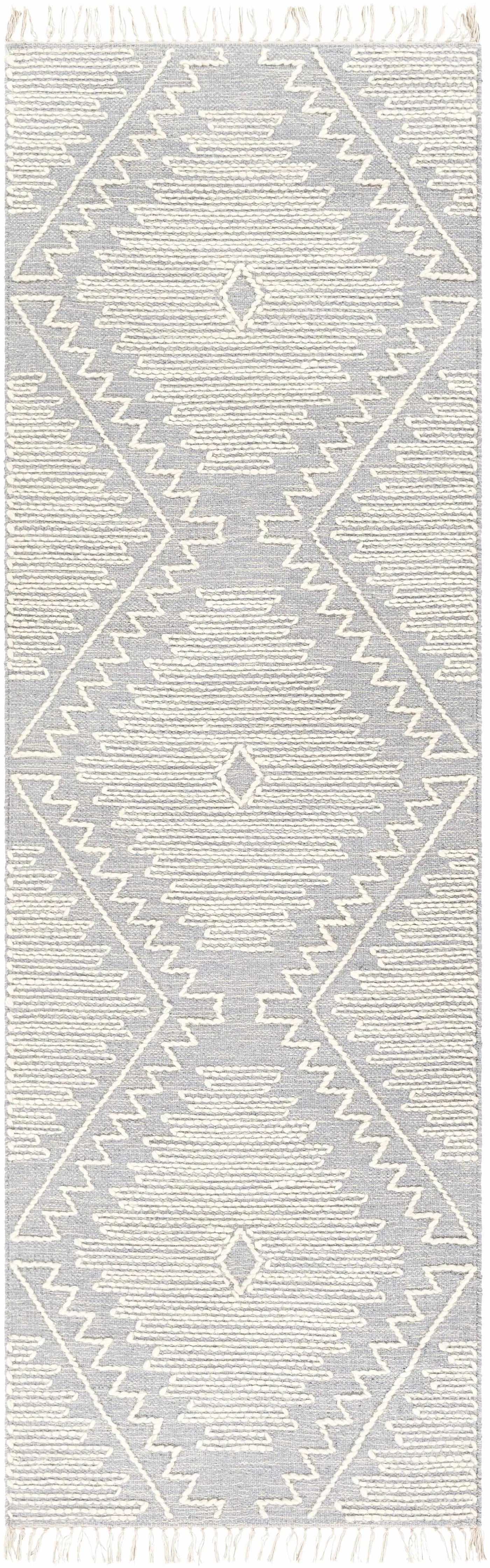 Naranjito Cream/Slate Trellis 2x3 Rug - Clearance by Boutique Rugs