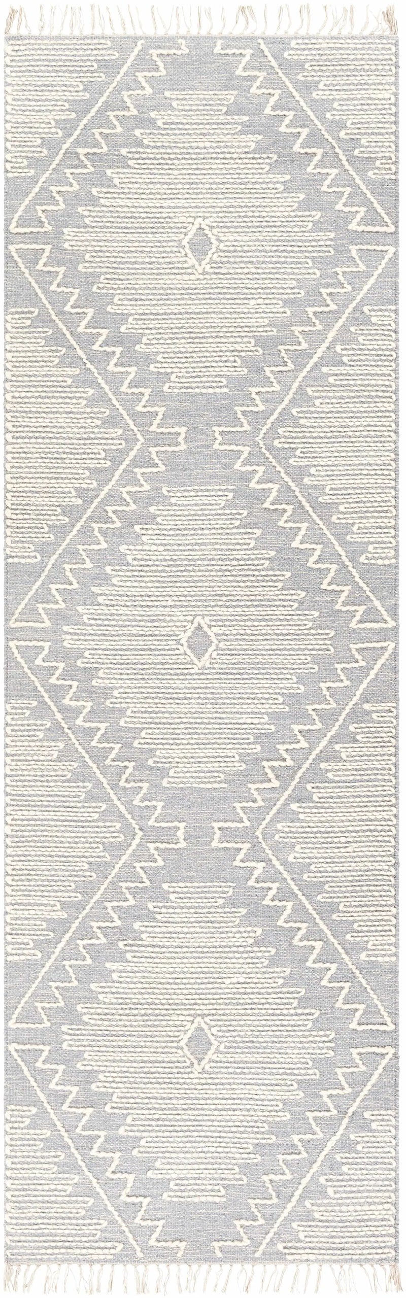 Naranjito Cream/Slate Trellis 2x3 Rug - Clearance by Boutique Rugs