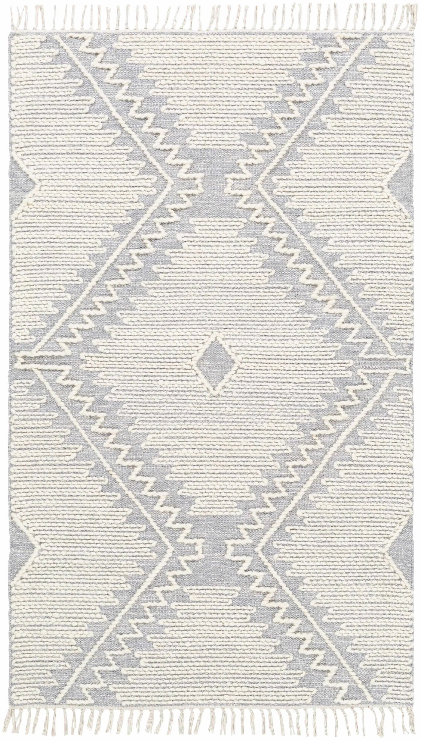 Naranjito Cream/Slate Trellis 2x3 Rug - Clearance by Boutique Rugs