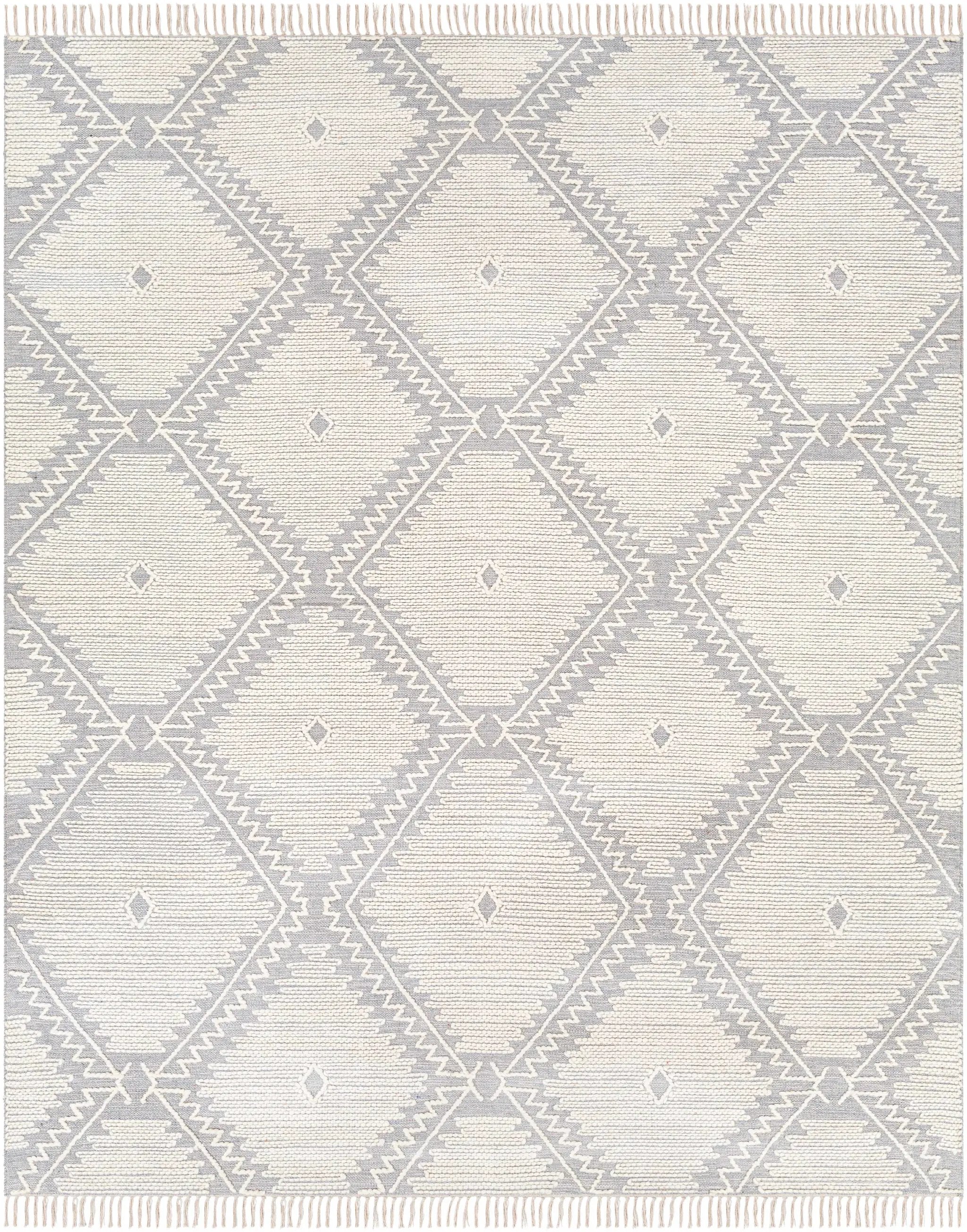 Naranjito Cream/Slate Trellis 2x3 Rug - Clearance by Boutique Rugs