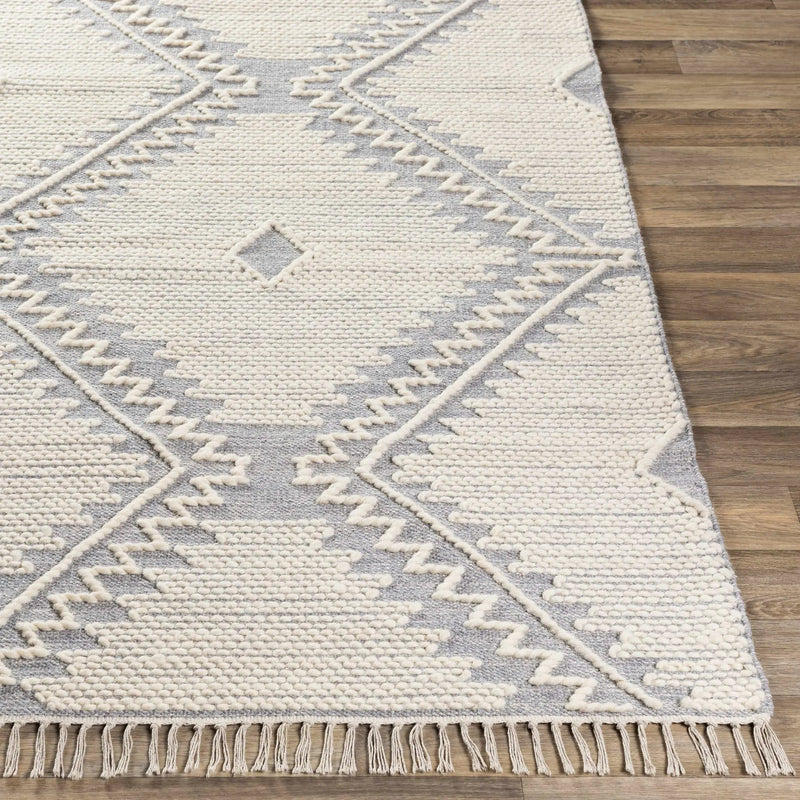 Naranjito Cream/Slate Trellis 2x3 Rug - Clearance by Boutique Rugs