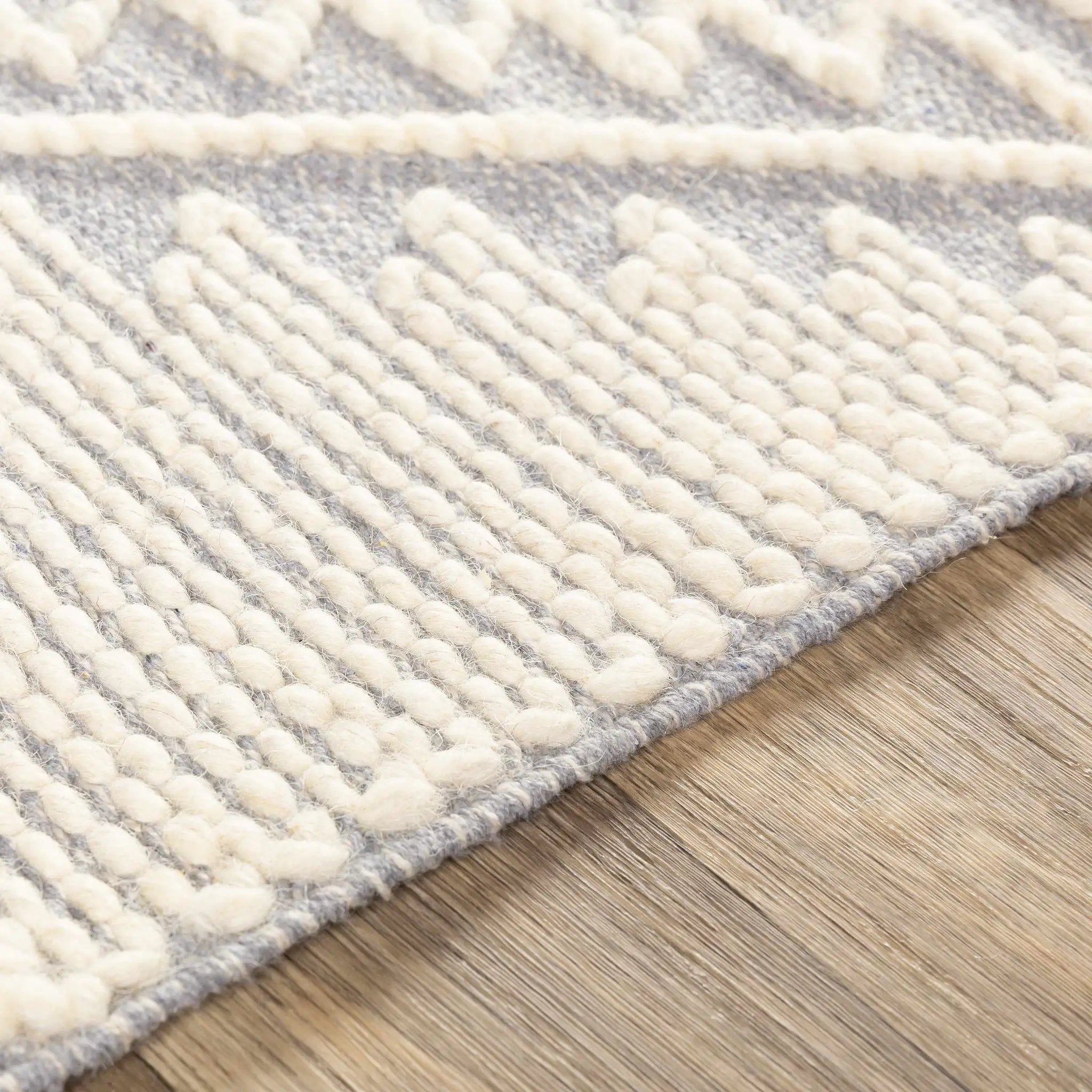 Naranjito Cream/Slate Trellis 2x3 Rug - Clearance by Boutique Rugs