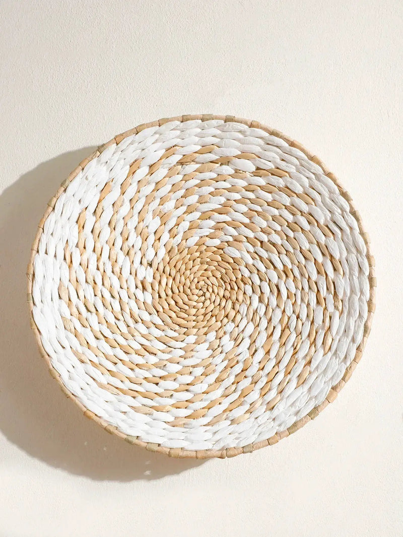 Natural Seagrass Handmade Wall Decor with Organic Texture by House Of Avana