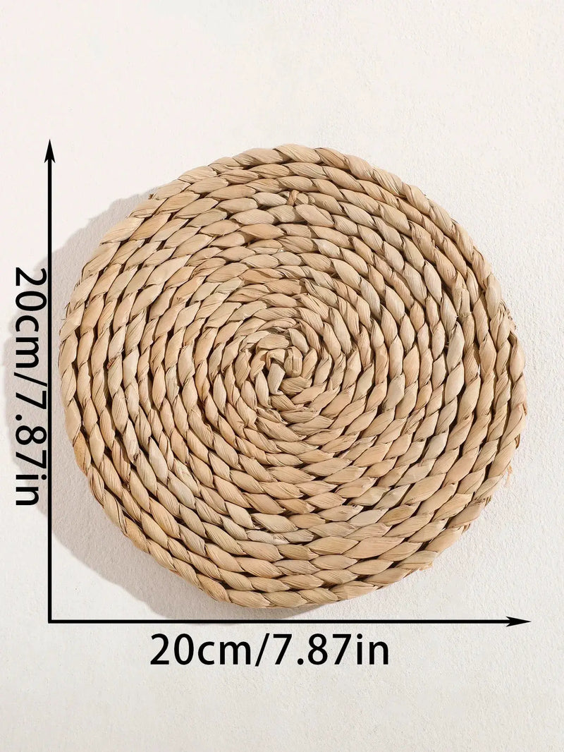 Natural Seagrass Handmade Wall Decor with Organic Texture by House Of Avana
