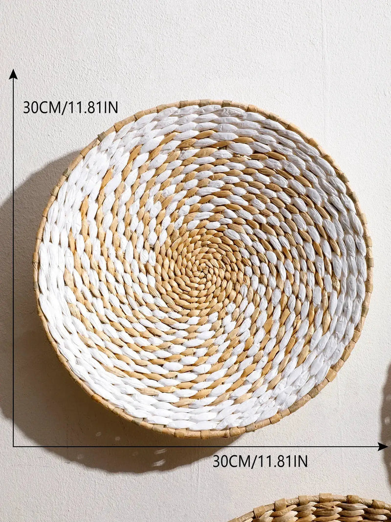 Natural Seagrass Handmade Wall Decor with Organic Texture by House Of Avana