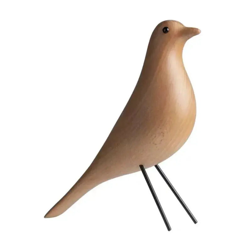 Minimalist Wooden Bird Figurine Decorative Tabletop Accent by House Of Avana