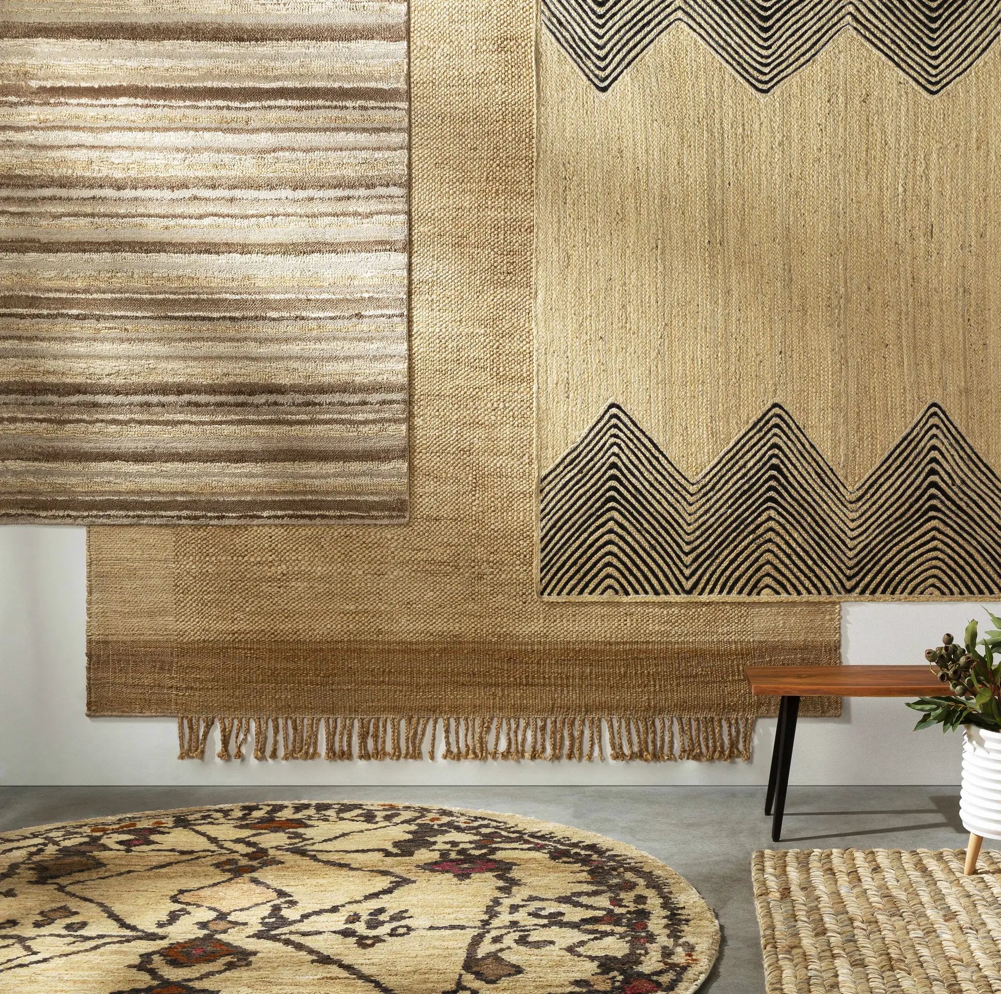 Neeses Premium Jute Rug - Clearance by Boutique Rugs