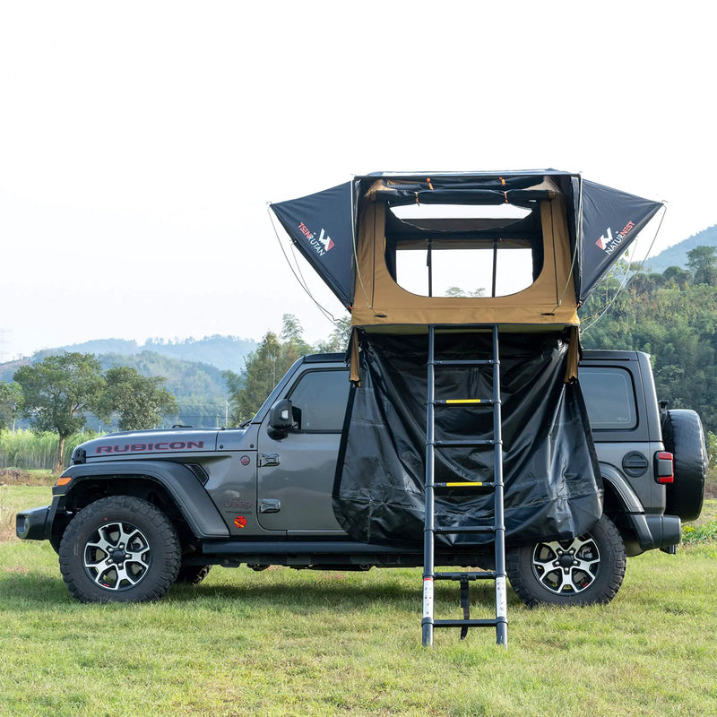 Naturnest Andromeda Khaki Soft-Shell Rooftop Tent With Large Panoramic Skylight & YKK Doors (SAK72384) by SAKSBY WHOLESALE