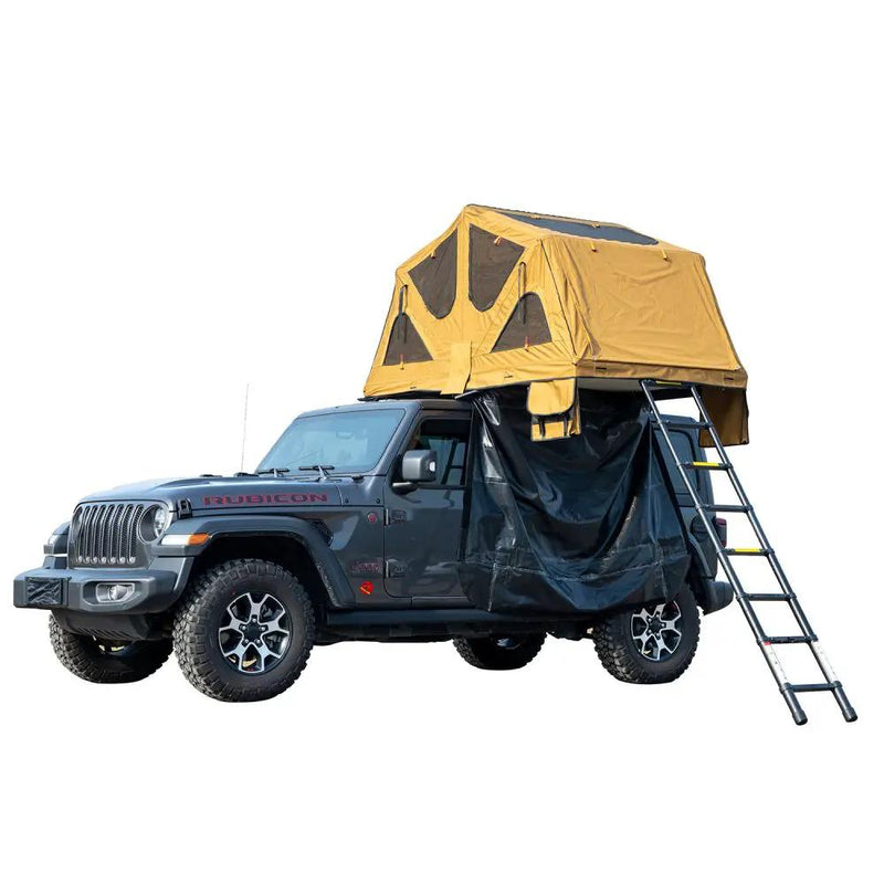 Naturnest Andromeda Khaki Soft-Shell Rooftop Tent With Large Panoramic Skylight & YKK Doors (SAK72384) by SAKSBY WHOLESALE