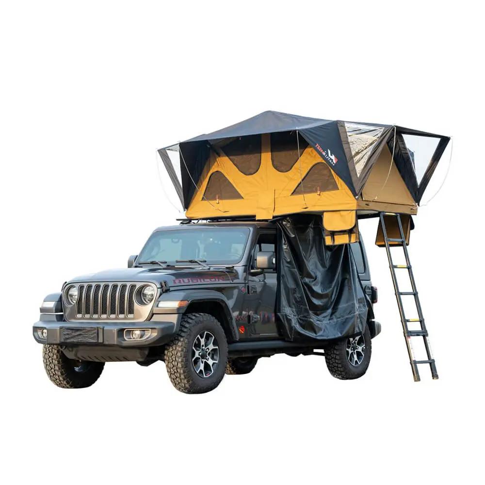 Naturnest Andromeda Khaki Soft-Shell Rooftop Tent With Large Panoramic Skylight & YKK Doors (SAK72384) by SAKSBY WHOLESALE