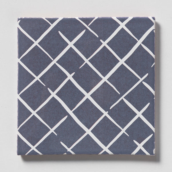 Navy Glossy Cove End Glazed Terracotta Tiles 6x6