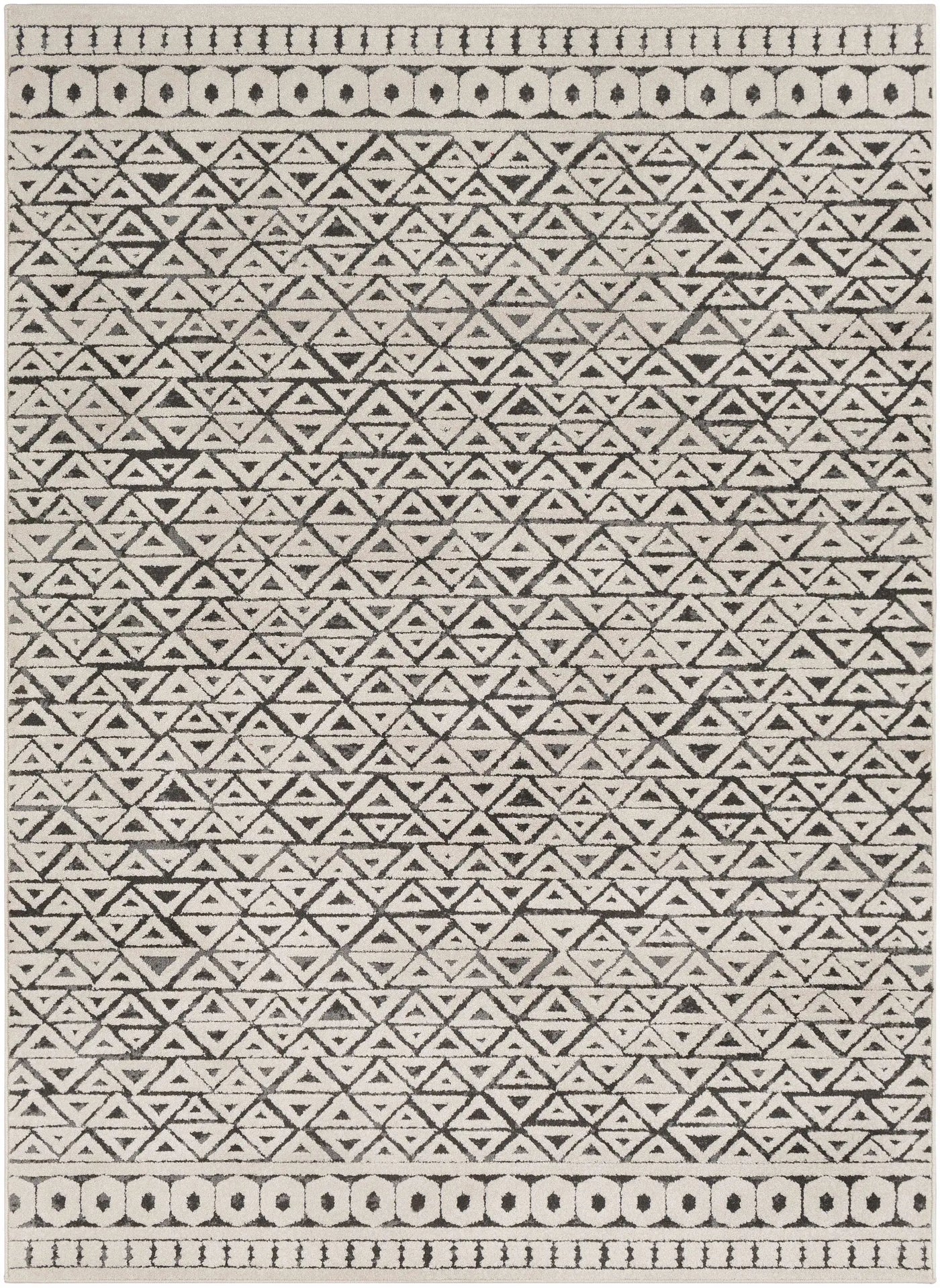 Naylor Beige/Charcoal Rug - Clearance by Boutique Rugs