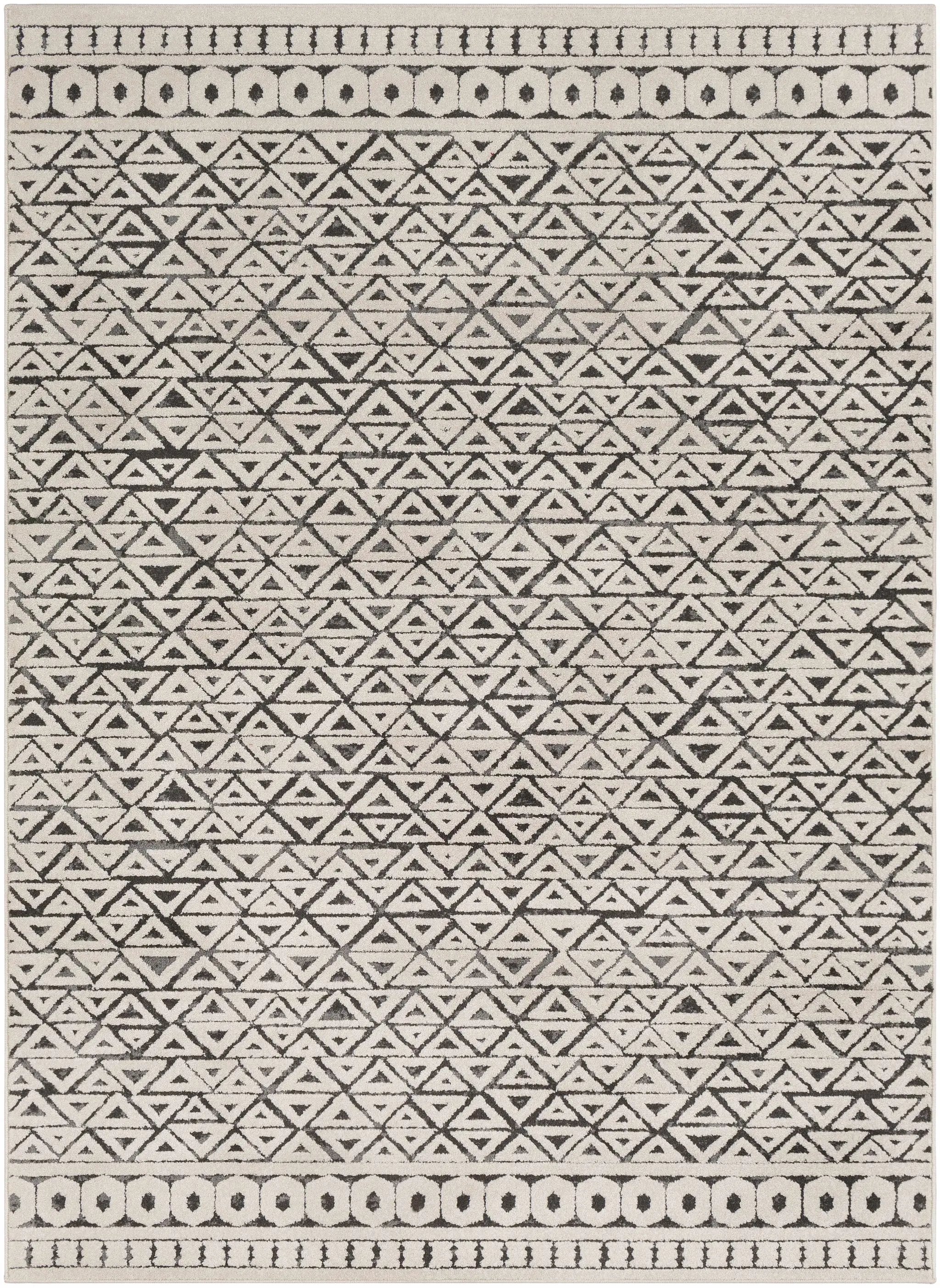 Naylor Beige/Charcoal Rug - Clearance by Boutique Rugs