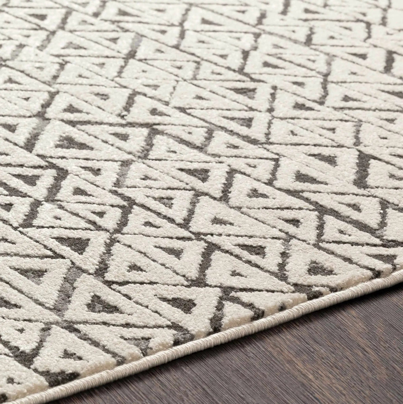 Naylor Beige/Charcoal Rug - Clearance by Boutique Rugs