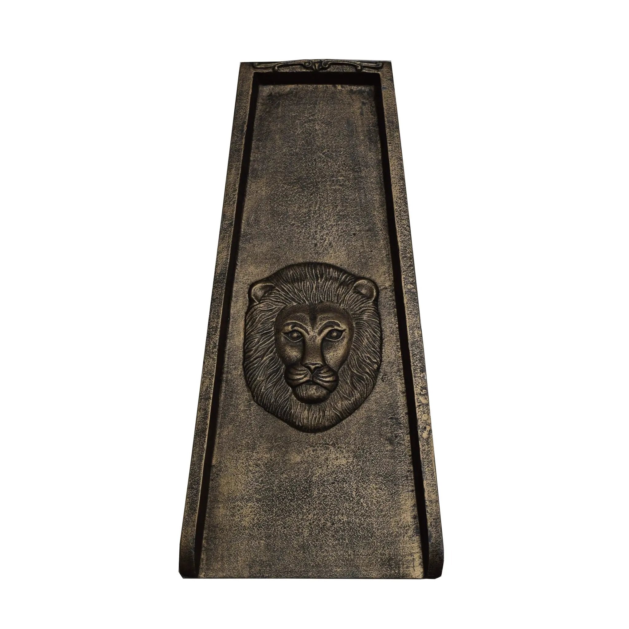 Bronze Lion 24-in Cast Aluminum Downspout Gutter Splash Block by Sharicks