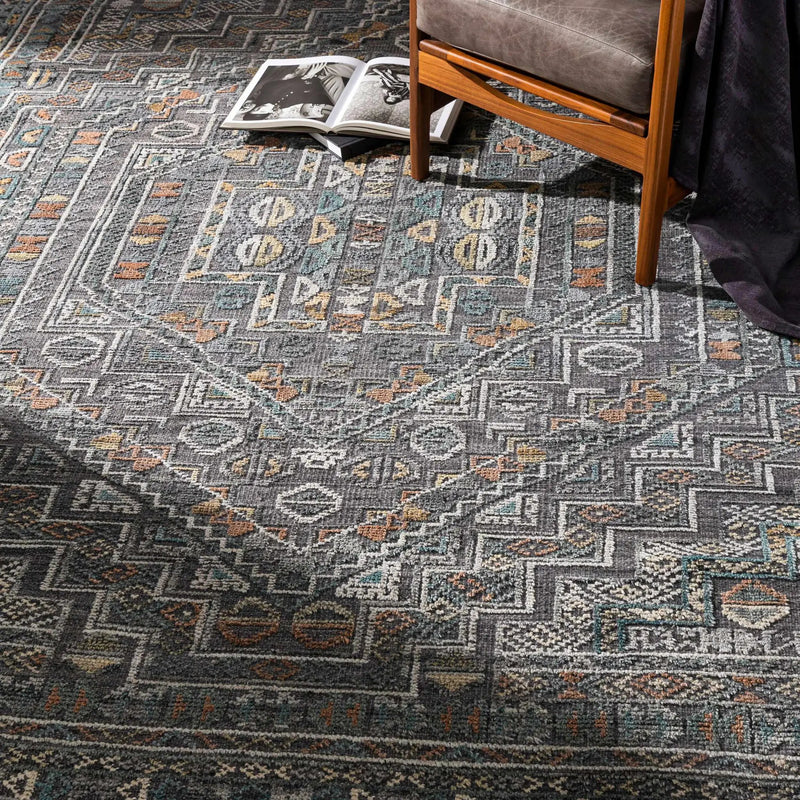 Akle Premium Hand Knotted Wool Area Rug - Clearance by Boutique Rugs