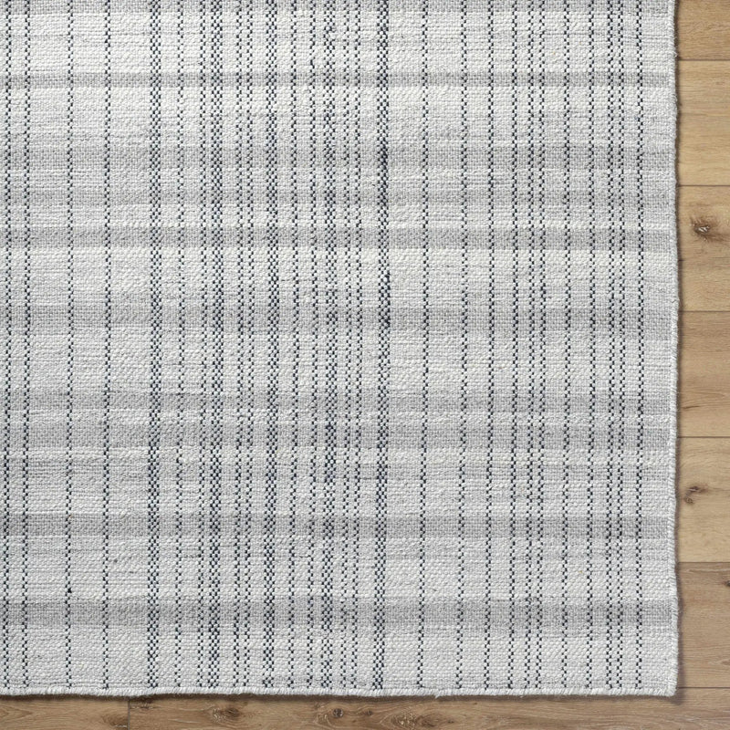 Nissa Blue Gray Checkered Area Rug - Clearance by Boutique Rugs