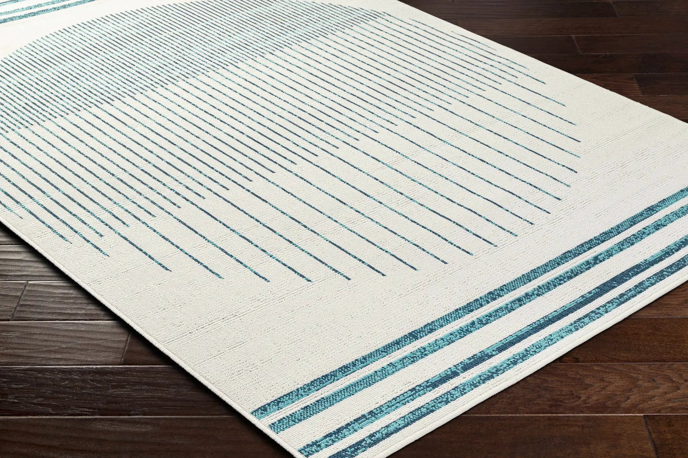 Nabil Slate Blue Outdoor Area Rug - Clearance by Boutique Rugs