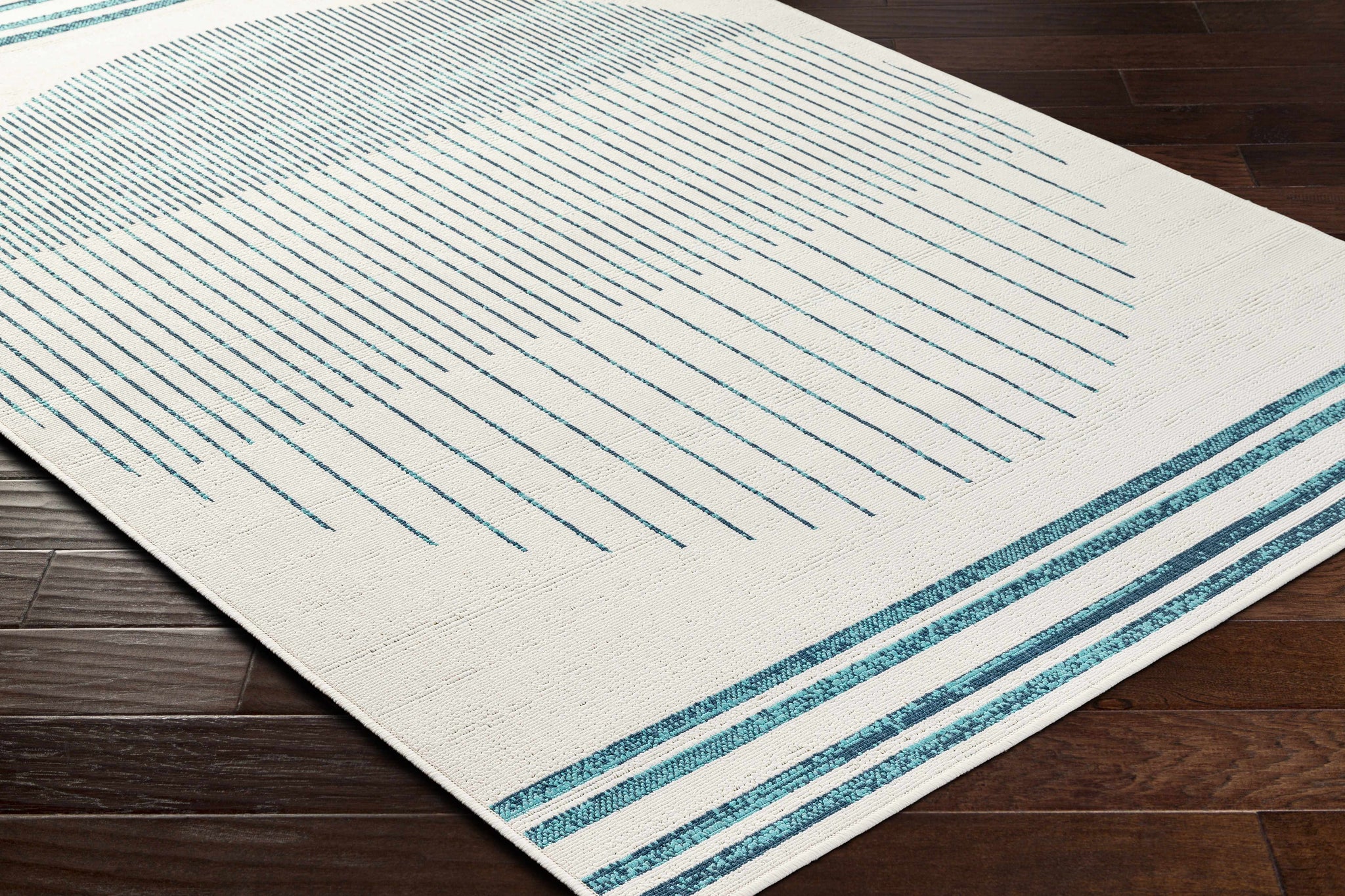Nabil Slate Blue Outdoor Area Rug - Clearance by Boutique Rugs