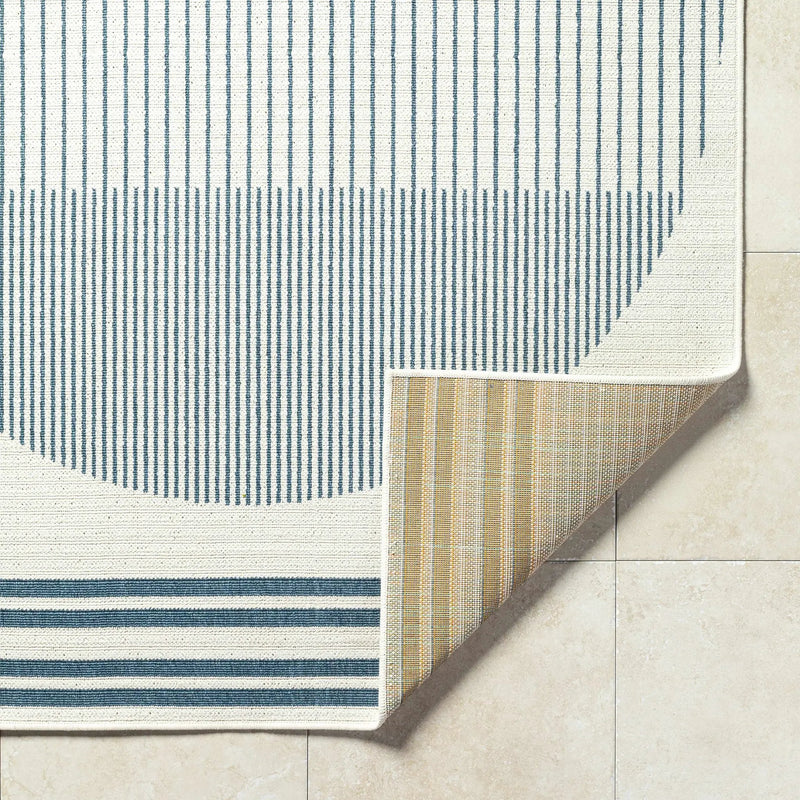 Nabil Midnight Blue Outdoor Area Rug - Clearance by Boutique Rugs