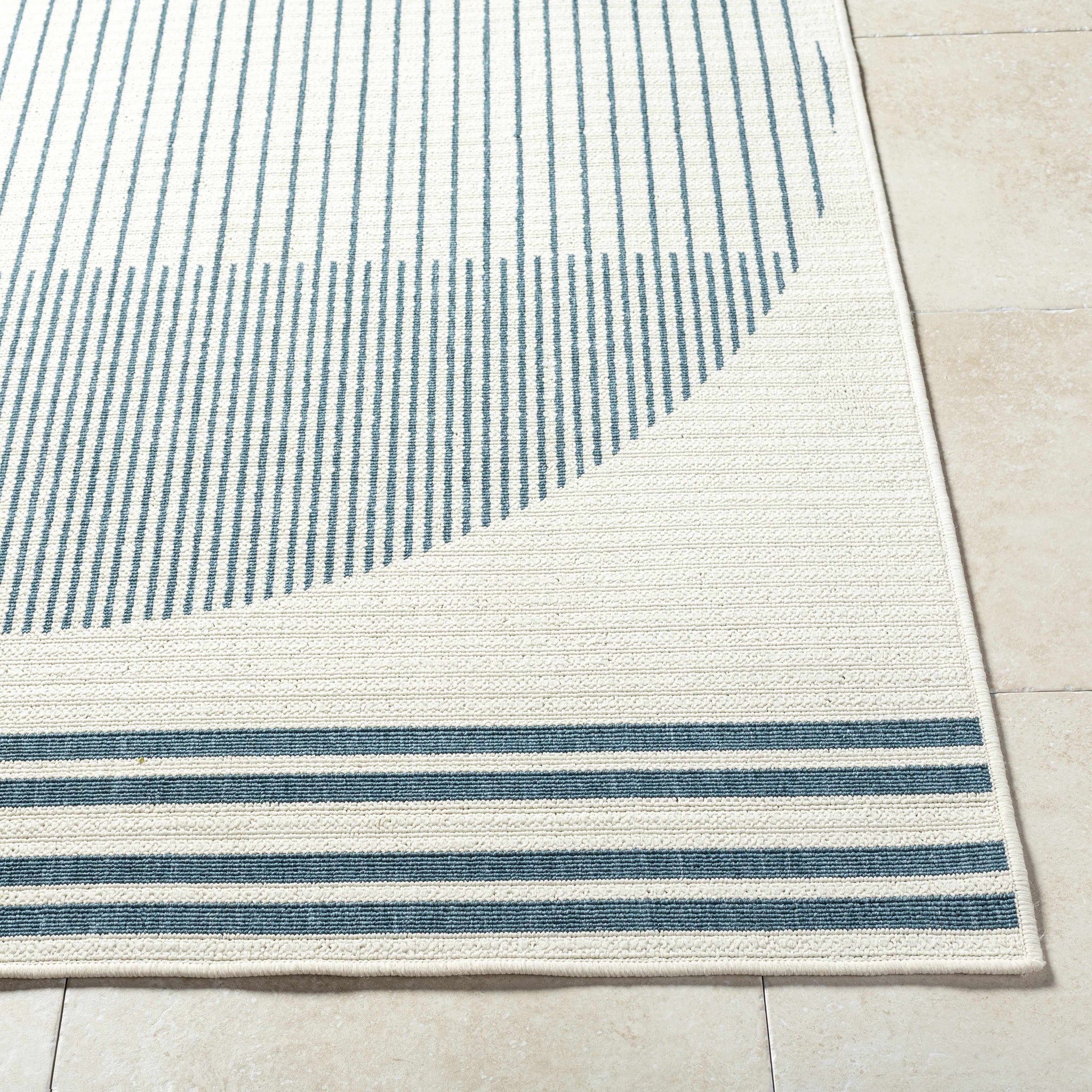 Nabil Midnight Blue Outdoor Area Rug - Clearance by Boutique Rugs