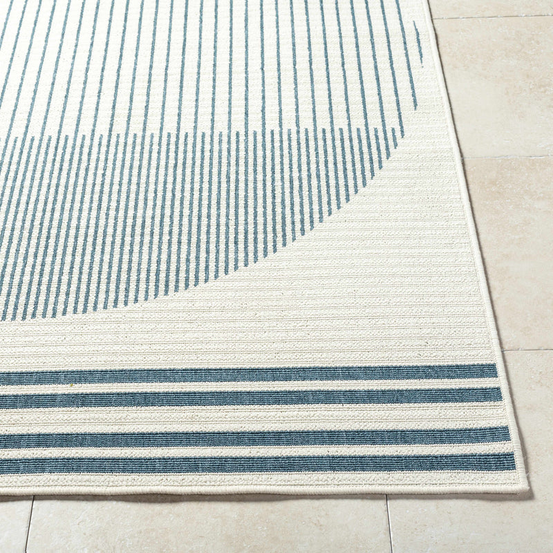 Nabil Midnight Blue Outdoor Area Rug - Clearance by Boutique Rugs