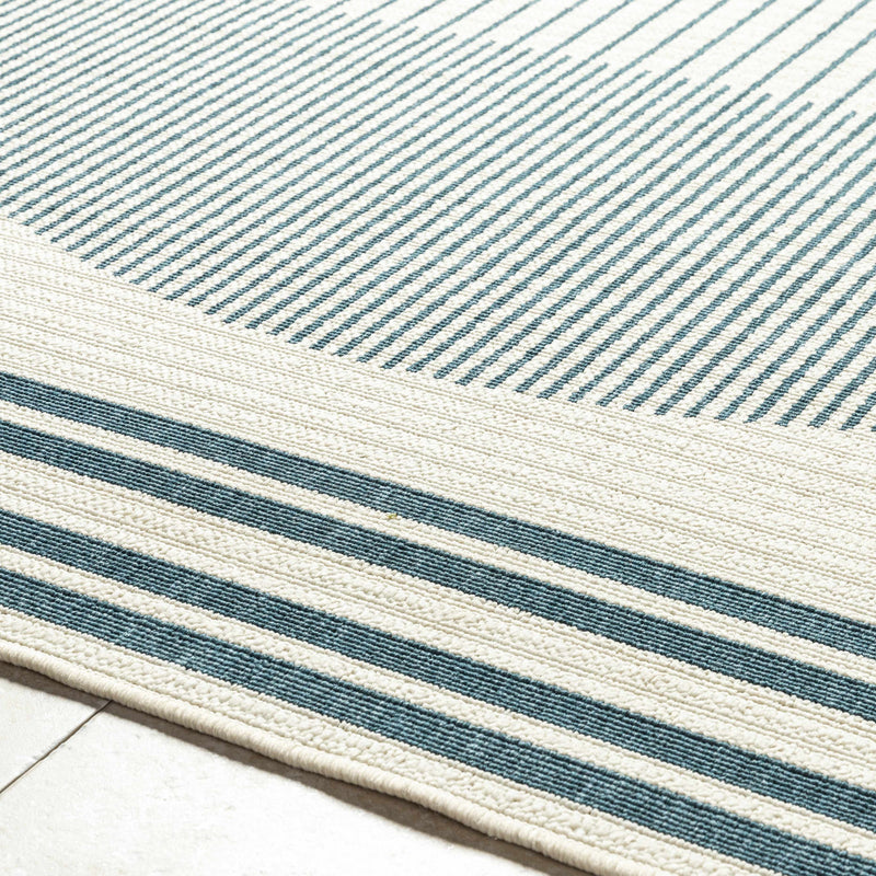 Nabil Midnight Blue Outdoor Area Rug - Clearance by Boutique Rugs