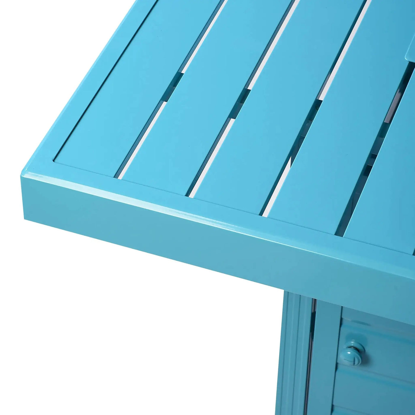 Aluminum 42-in Square Propane Fire Table with Beads, Covers and Lid by Sharicks