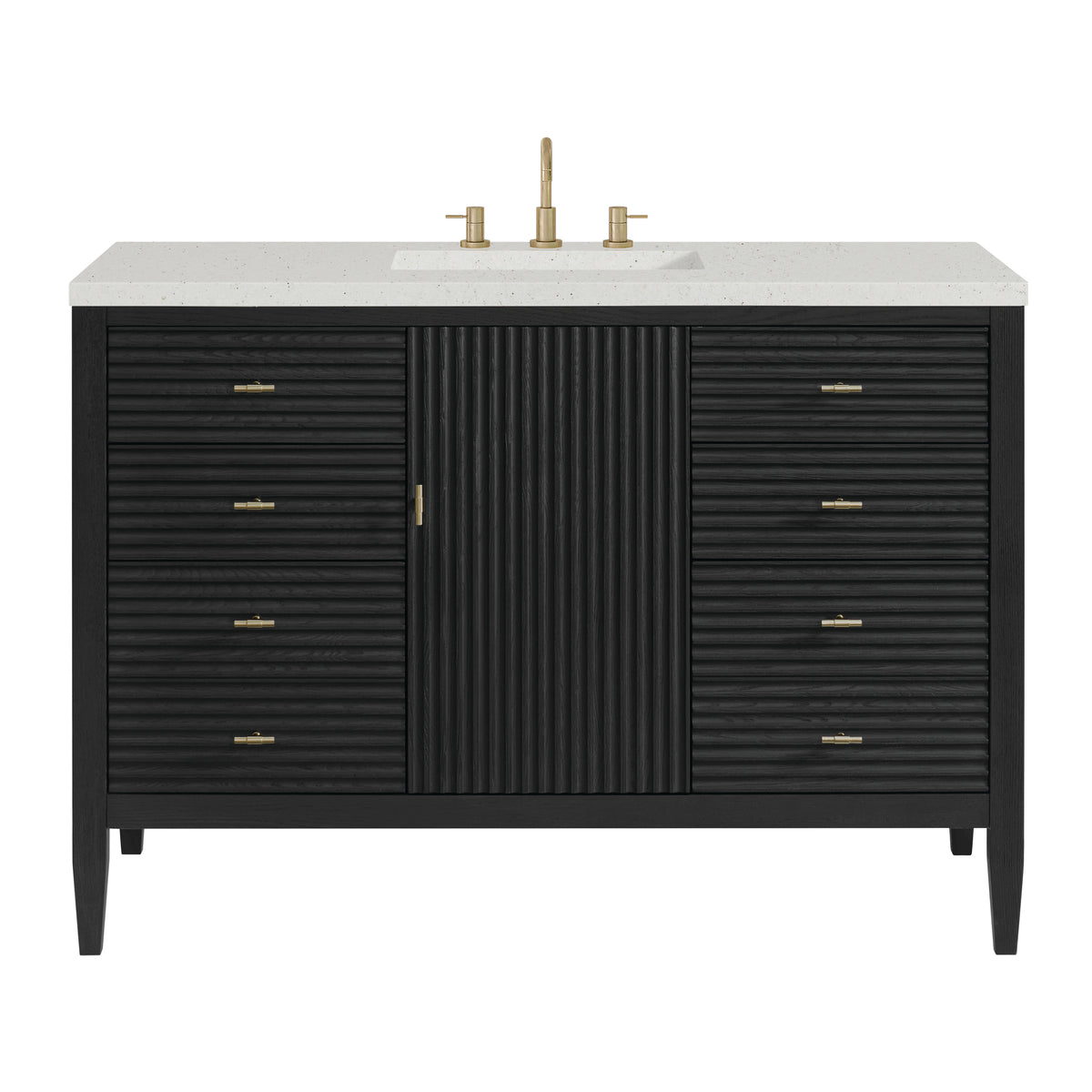 James Martin Myrrin 48" Single Bathroom Vanity, Carbon Oak, view 31