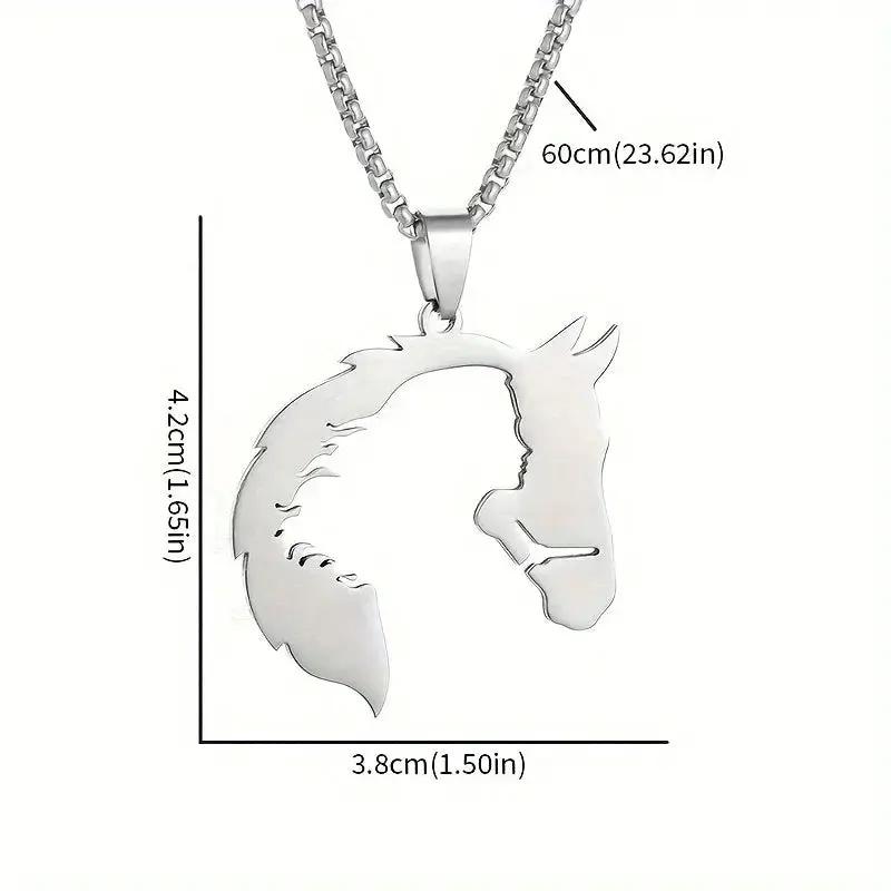 Necklace - Hollow Stainless Steel Pendant by House Of Avana