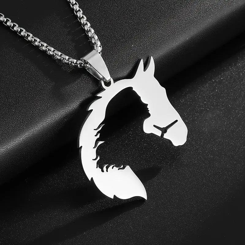 Necklace - Hollow Stainless Steel Pendant by House Of Avana
