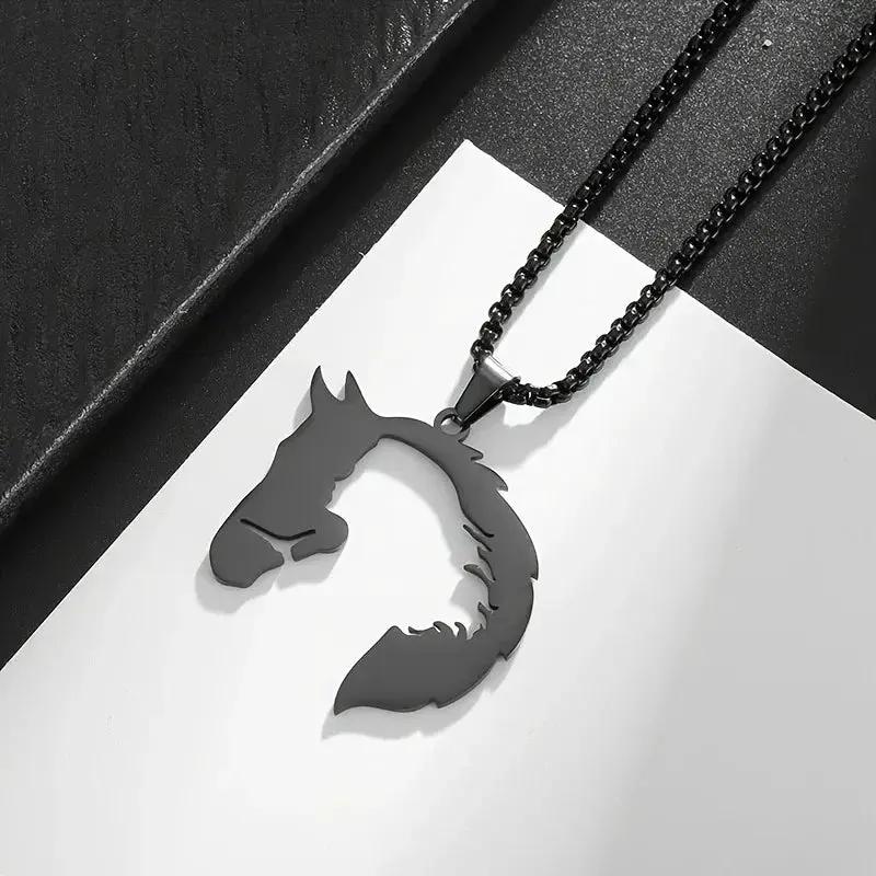 Necklace - Hollow Stainless Steel Pendant by House Of Avana
